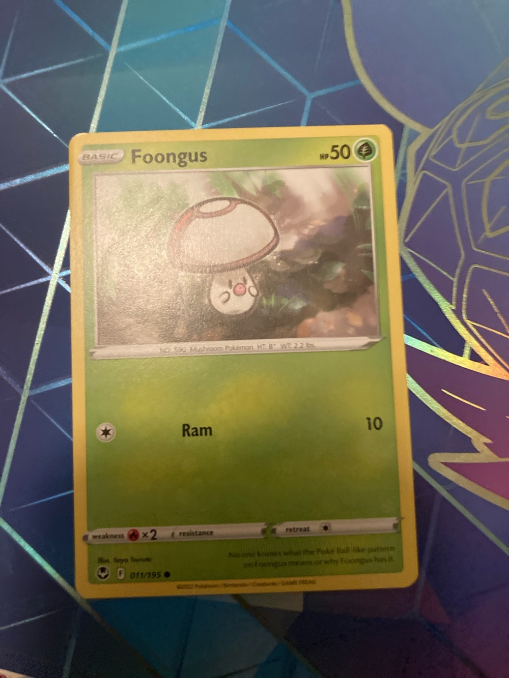 Pokemon Foongus Trading Card - Green